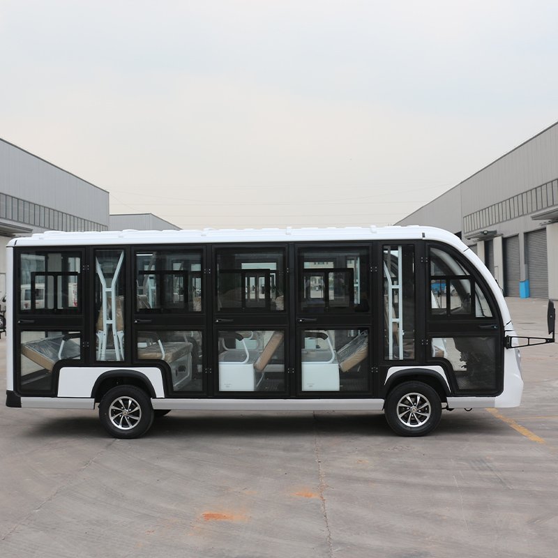 14 seater enclosed sightseeing cart A14F white - Image 3