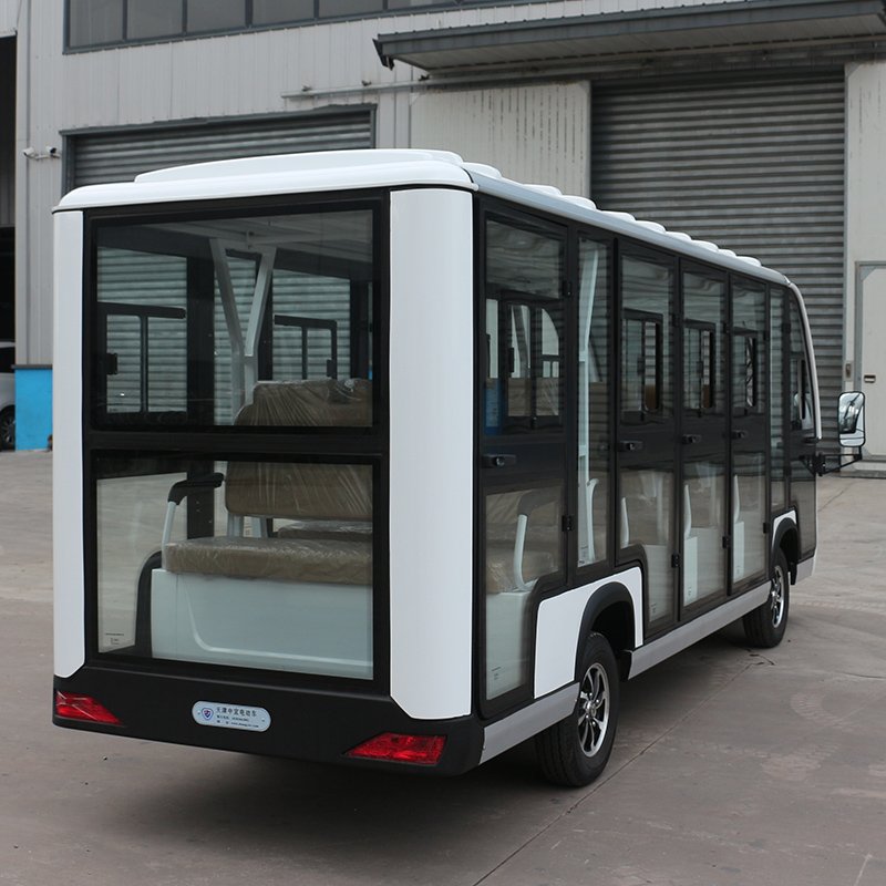 14 seater enclosed sightseeing cart A14F white - Image 5